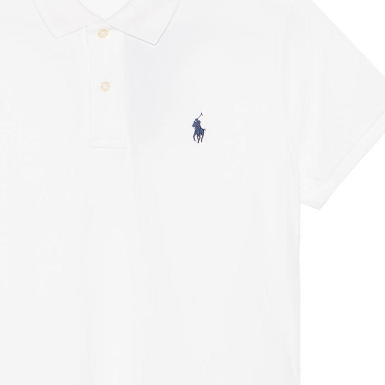 Polo Ralph Lauren FW23 Logo Print Polo Shirt Women Tops White 211506471-002