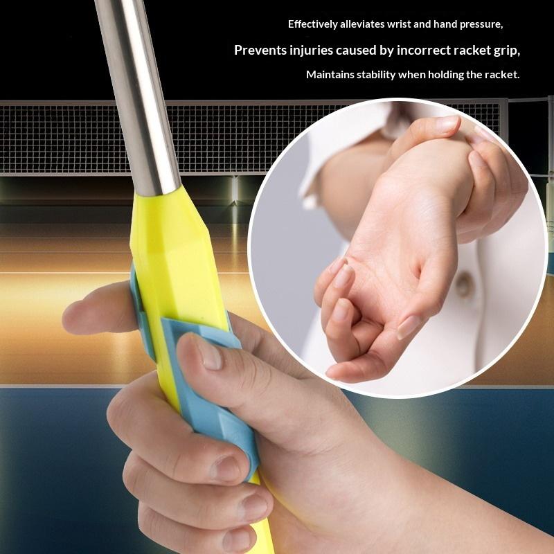Pp Badminton Grip Aid Improve Skills Universal Tennis Racket Grip Assistance Badminton Racket Posture Correction