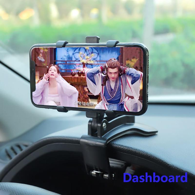 Car Mobile Phone Holder Multi-Function Rotating Instrument Panel Rearview Mirror Navigation Holder Gps Widely Compatible
