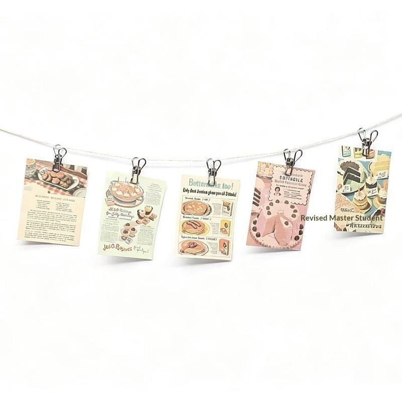 1:12 Dollhouse Mini Wall Decoration Card Holder Nordic Retro Ins Style Ornament for Scene Display Micro Landscape DIY