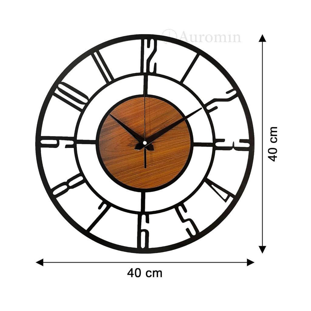 Metal Wall Clock for Living Room, , Hall, Kitchen, Office | Modern Wall Watch for Home Decor | Big Size Hanging Wall Clock | Battery Operated Clock