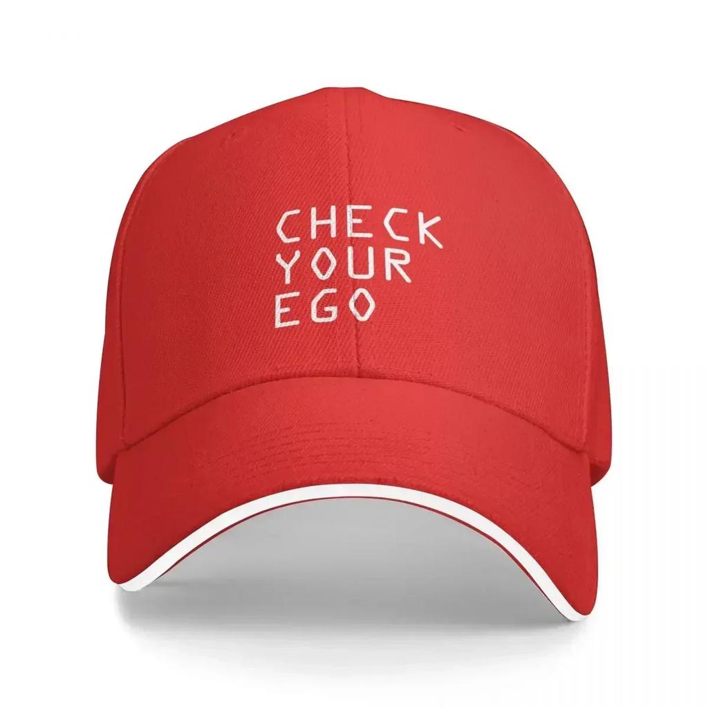 CHECK YOUR EGO Baseball Cap Unisex Hat Rave Elegant Womens Hats Unisexs