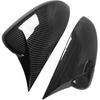 Carbon Fiber Pattern Bright Black Car Side Mirror Cover Rear View Mirror Housing Caps Fit for Chevy Cruze 2009-2014(Carbon Fiber Black)