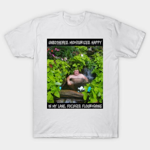 Asian Size Men Black Print T-shirt Unbothered Moisturized Happy In My Lane Focused Flourishing Funny T-Shirt | Viral Meme Tee | Self Care Humor Gift | XL белый