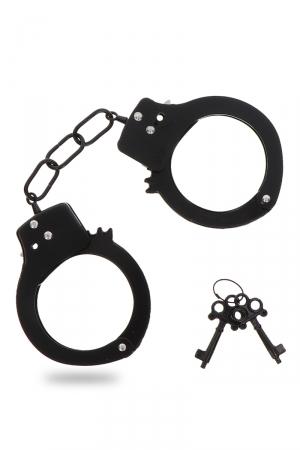 Black Metal Handcuffs - Toy Joy