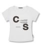 CHICKS Dot See Slim Fit Short Sleeve T-Shirt White