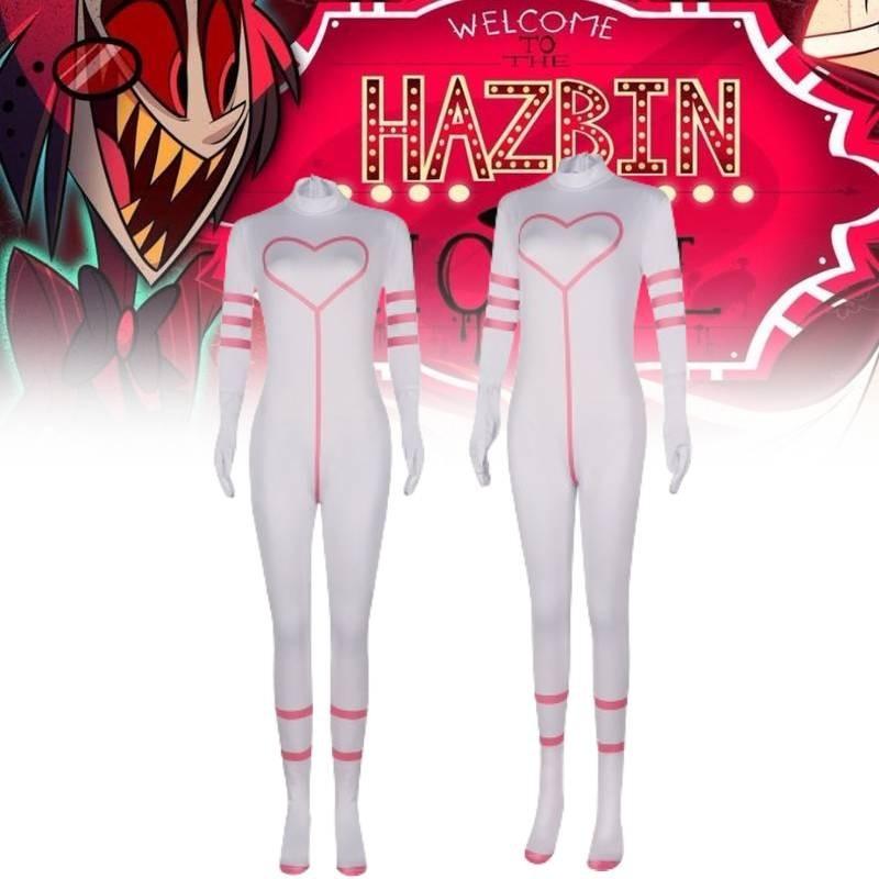 Hotel Dust Angel Cosplay Costume Jumpsuit Cartoon Halloween Party Fashion