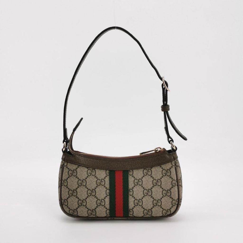 [Pre-Owned] Ophidia Logo Classic Canvas And Leather Mini Shoulder Bag - Very Good #NWRK9N