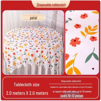Sanbile Disposable Printed Plastic Tablecloth