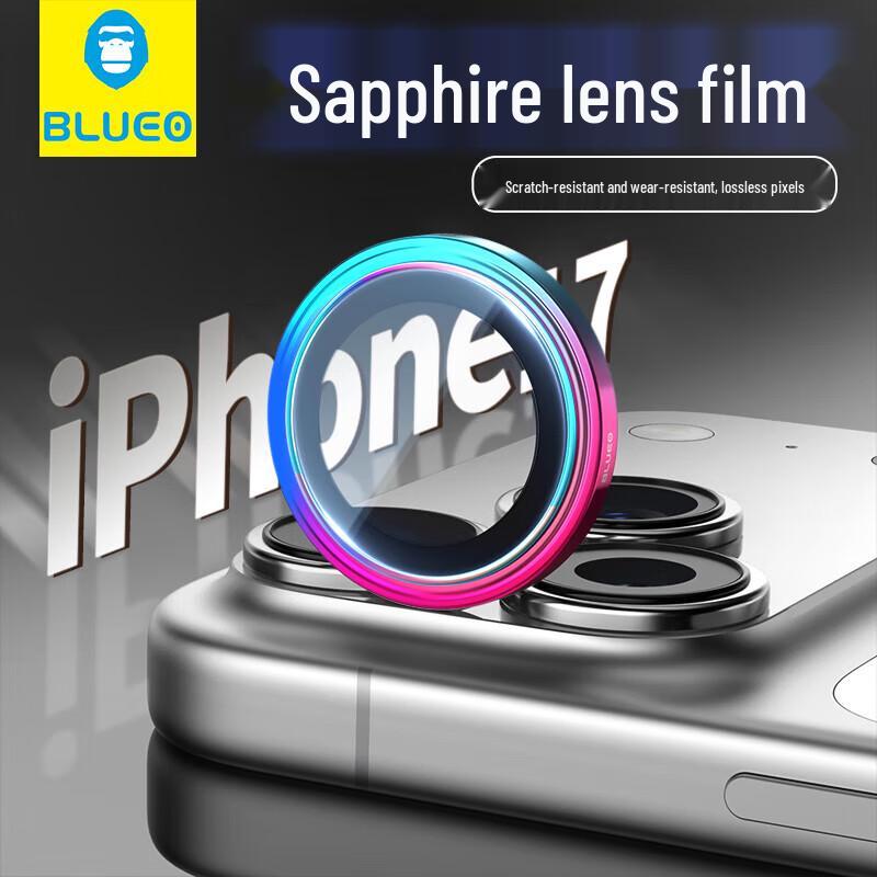 

Mr. Blue Gorilla Sapphire Camera Lens Protector for iPhone 17 Pro Max