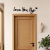 Décoration Murale Love You - Panneau Amovible Sincère pour Chambre à Coucher Salon