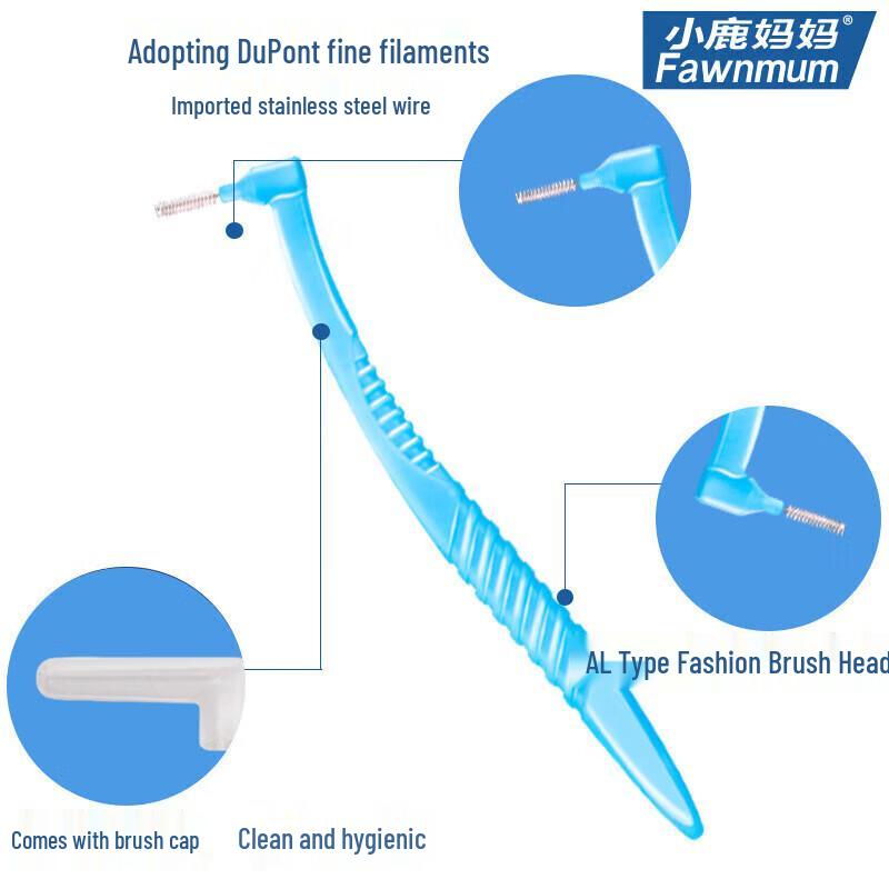 FAWNMUM New Hulong 2 L-shaped Interdental Brushes