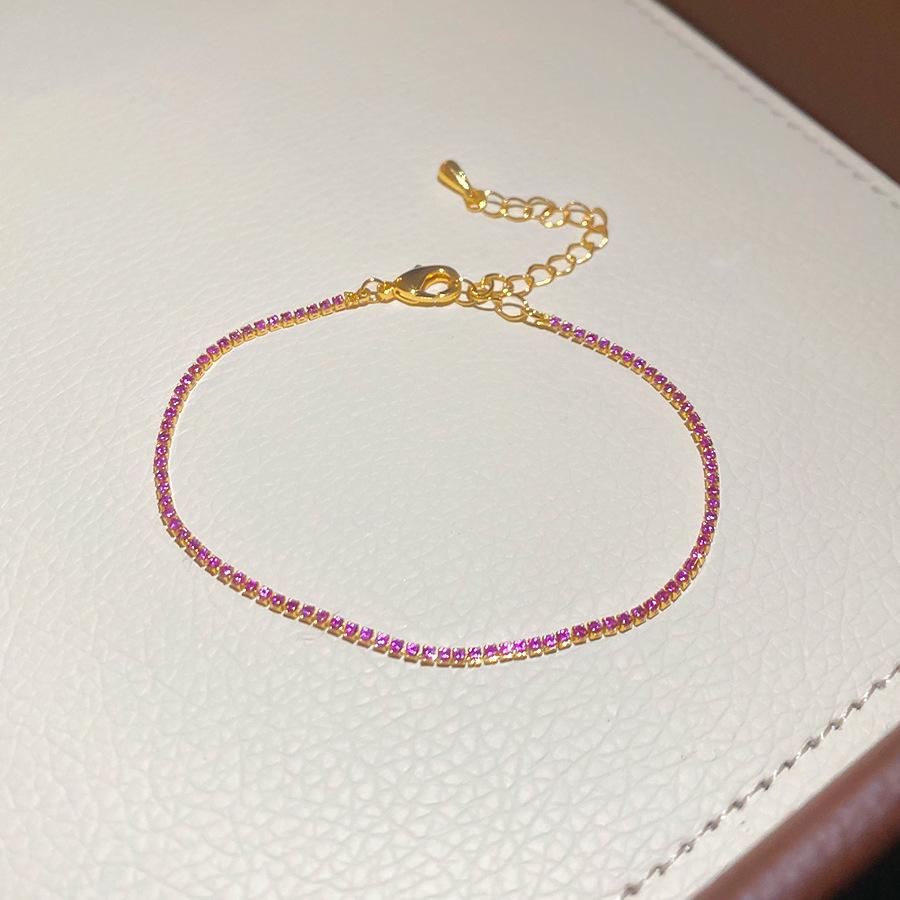 Korean Minimalist Zircon Square Bracelet: Stylish & Versatile Jewelry