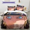 Naruto Uzumaki Naruto Anime Character Pattern Bedding Home Decoration Birthday Gift (1 * duvet cover + 2 * pillowcase, without core)