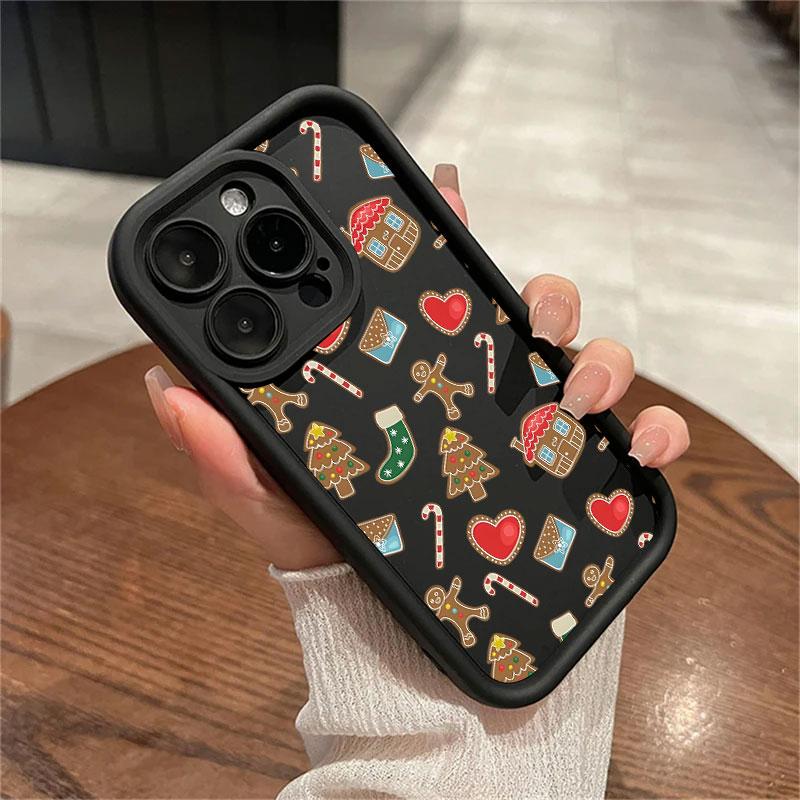 Merry Christmas Drawings Print Coque For Iphone 15 13 17 16 Case For IPhone 17 Air 11 13 12 16 Pro Max 14 Plus Soft Phone Cover