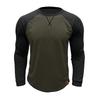 Men'S Button Up Long Sleeved Fashionable Casual Sports Top