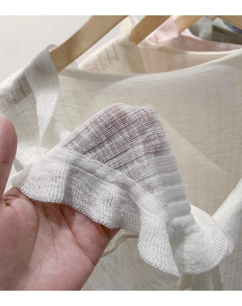French Ribbed Lace-Up Cardigan - Long Sleeve Knit Shawl for Spring 2026 Women’s Collection