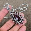 Garnet Gemstone Handmade 925 Sterling Silver Jewelry Pendant 2.48" KKG-294