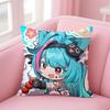 Animated NNeverness To Everness Cute ICONS Cushion Cover Pillow Case Soft Friendly Fabric  Concealed Zipper
