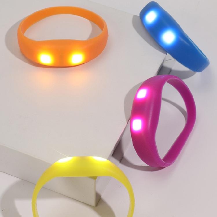 Set of 8 Flashing LED Bracelets Wristbands for Christmas Birthday Lighted LED Bracelets for Sport Outdoor Running