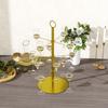 Elegante robuste Eisen-Gläserständer mit 12 Haken, Champagner-Turm, Cocktail-Baum-Ständer, Wein-Glas-Display für Getränke, 3-stöckige Halterungen