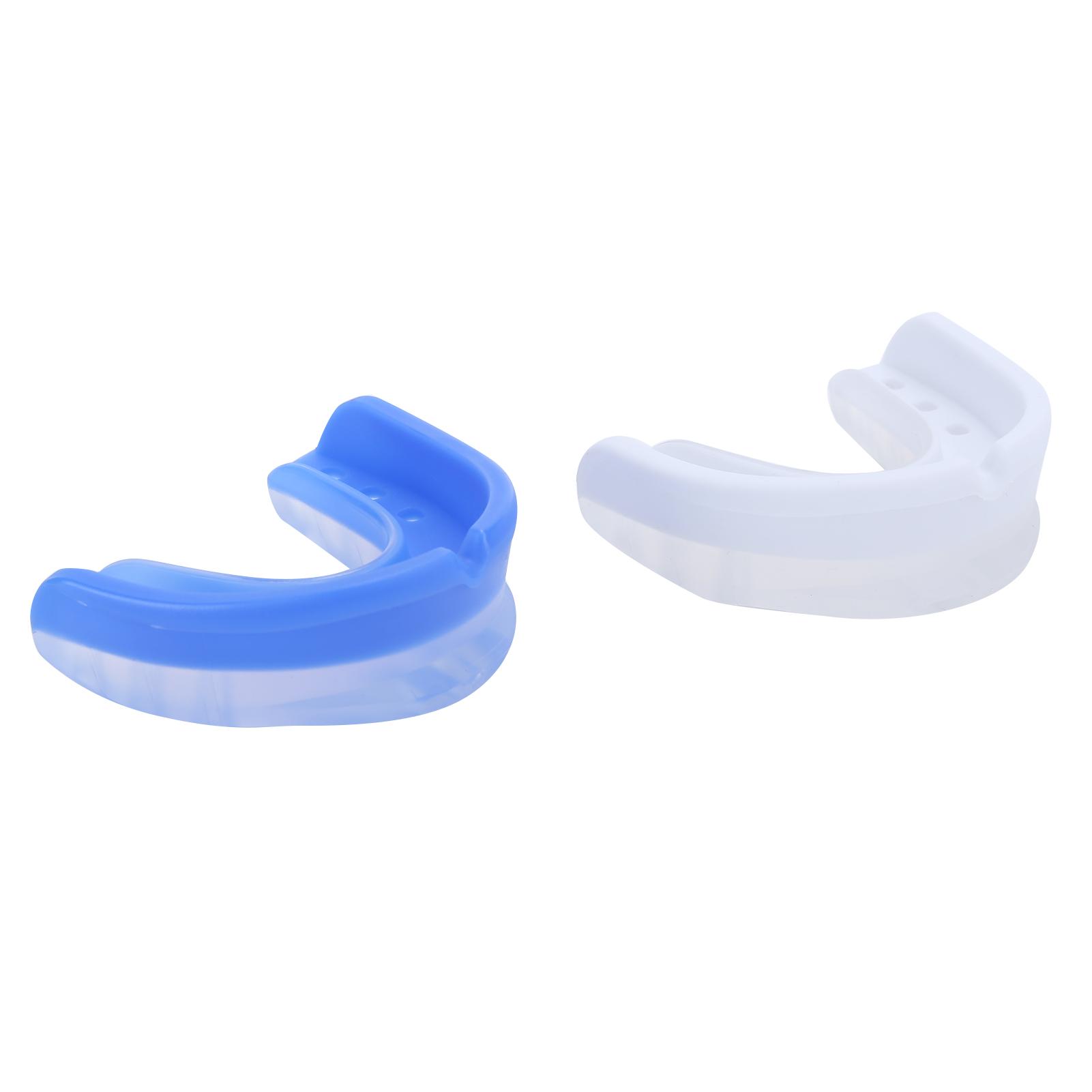 

2pcs Outdoor Sports EVA Teeth Protector Brace Football Basketball Boxing Mouth Guard(Белый черный )
