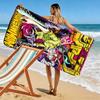 Chainsaw Man Print Beach Towel, Large Soft Quick Dry Towel for Beach Camping Swimming