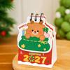 Creative Christmas 2027 Desk Calendar Cartoon Portable Schedule Planner Coil Binding Daily Planner Desktop Decoration