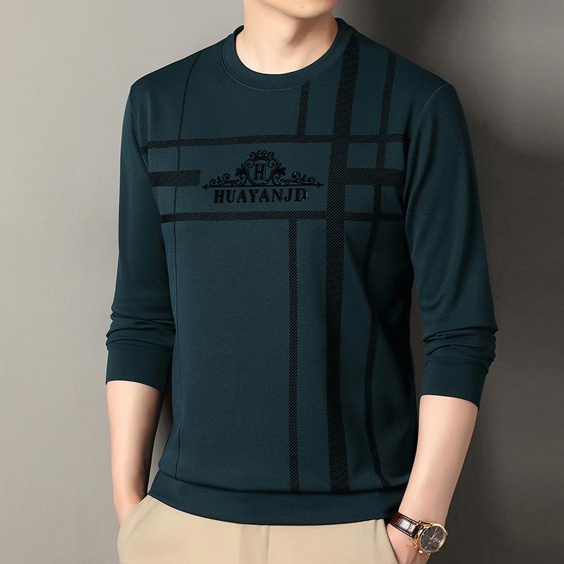 Men's Long Sleeve Crew Neck Hoodie Fashion Casual Versatile Top