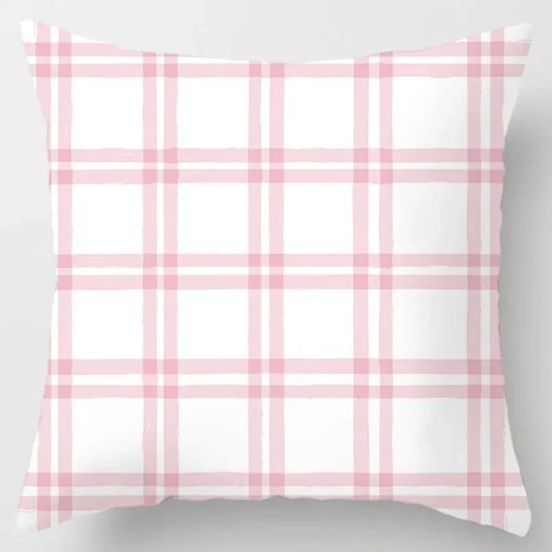 45X45Cm Pink Printed Pillowcase Decoration Sofa Cushion Cover Bed Pillowcase Home Decoration Car Cushion Cover Pillowcase