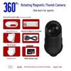 1080P HD Anti-Shake Thumb Action Camera with Lapel Clip for Cycling, Pets, Vlogs & More