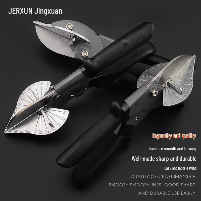 Kyoto Precision Angle Wire Duct Scissors - 45°/90° Flanging Pliers, Snap Strip Cutter for Woodworking & Electricians