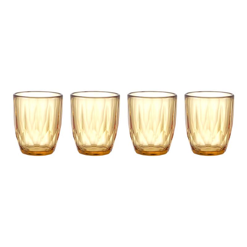 VISIONS Corning 250ml High Borosilicate Glass Diamond Cup Set (4-piece)