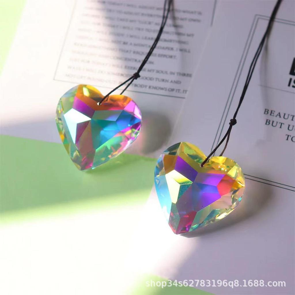 Kryształowy łapacz słońca tęcza wisiorek miłość: Łapacz snów i dekoracja pokoju