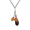 Retro Pine Cone Woven Necklace - Women's Ethnic Style Fashion Accessory for Autumn & Winter