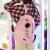 Large Capacity Printed Leaves Backpack Printed Leaves Canvas Rucksack Student Schoolbag  Female