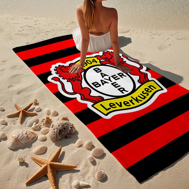 Fußballverein Wappen Löwe Strandtuch, Superweiche Mikrofaser, Geschenk für Sie/Ihn, Geburtstag, für Pool, Strand, Reisen, Heimdekoration Fan-Geschenke