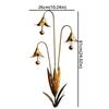 Rustic Three Calla Lilies Sculpture Iron Art Floral Stake Ornament  Outdoor Yard