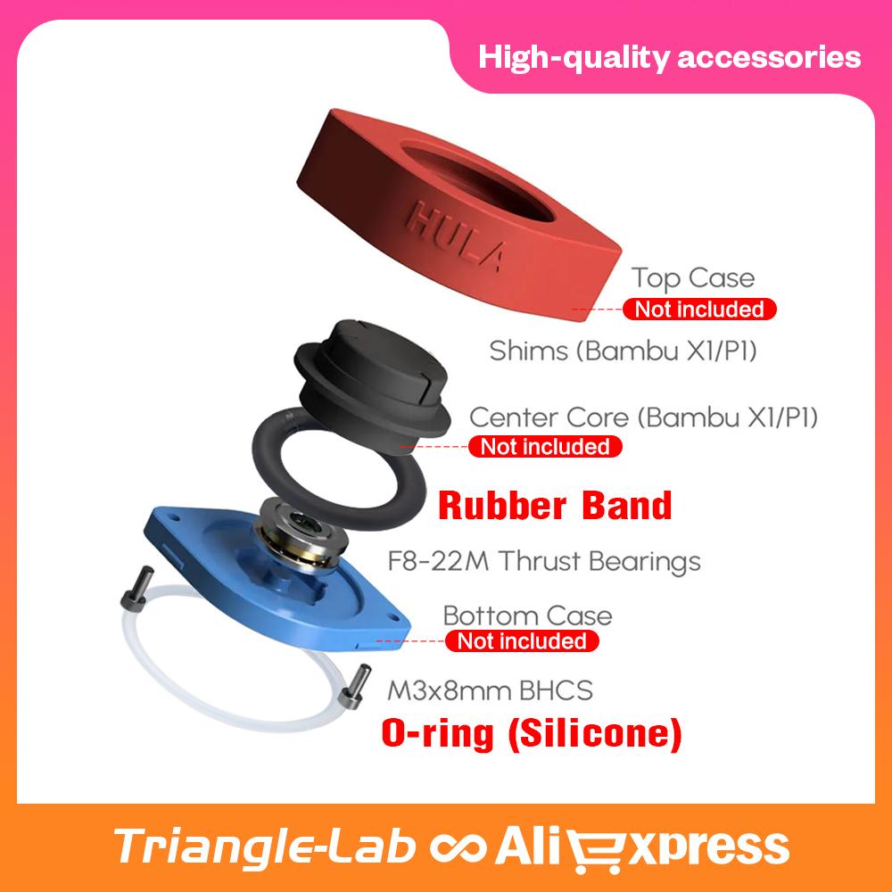 Trianglelab HULA Anti-Vibration Feet for Bambu Lab A1 A1mini P1P P1S P2S HULA for Creality K1 K1C K1 Max Legs HULA for QIDI Q2