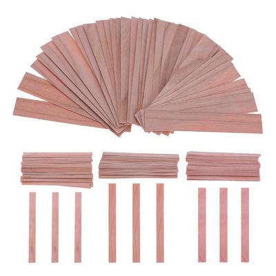 50/100 KS Dřevěné knoty do svíček Knoty na výrobu svíček Přirozeně nehořlavé Dřevěné jádro pro DIY svíčky Nástroje na výrobu