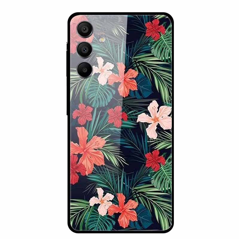 For Samsung Galaxy A16 5G Tempered Glass Case Back Cover Hard Phone Cases for SamsungA16 6.7" Fundas Fashion Protector New Coque