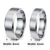 8mm matte stainless steel men's ring - minimalist fashion jewelry