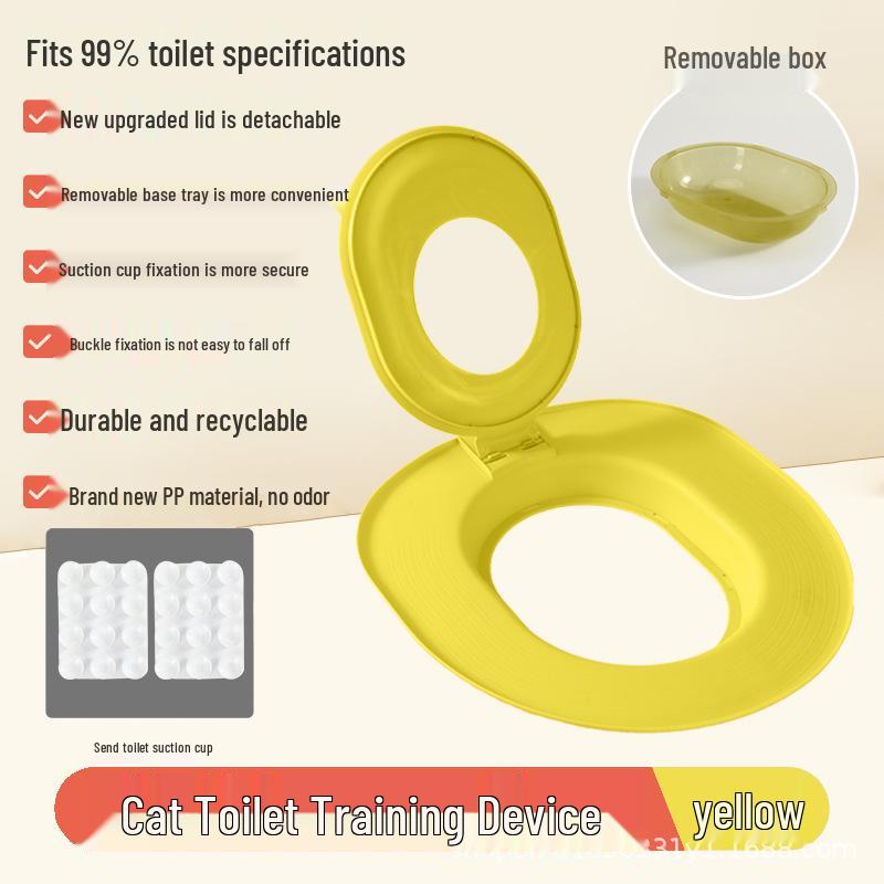 2025 Odor-Proof Detachable Cat Litter Box with Toilet Shovel Kitten Training Supplies