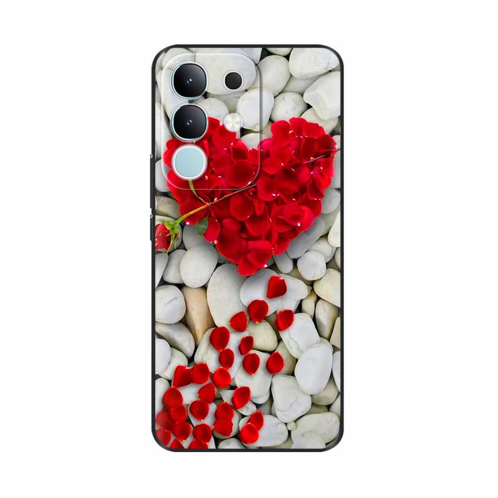 For Vivo Y29 4G Case Luxury Painted Back Cover Soft Silicone Phone Cases For Vivo Y29 4G Case Y 29 Shockproof Coque Bags Fundas