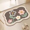 Diatom Mud Soft Floor Mat Bathroom Quick Drying Toilet Door Mat Absorbent Non-slip Toilet Toilet Rug