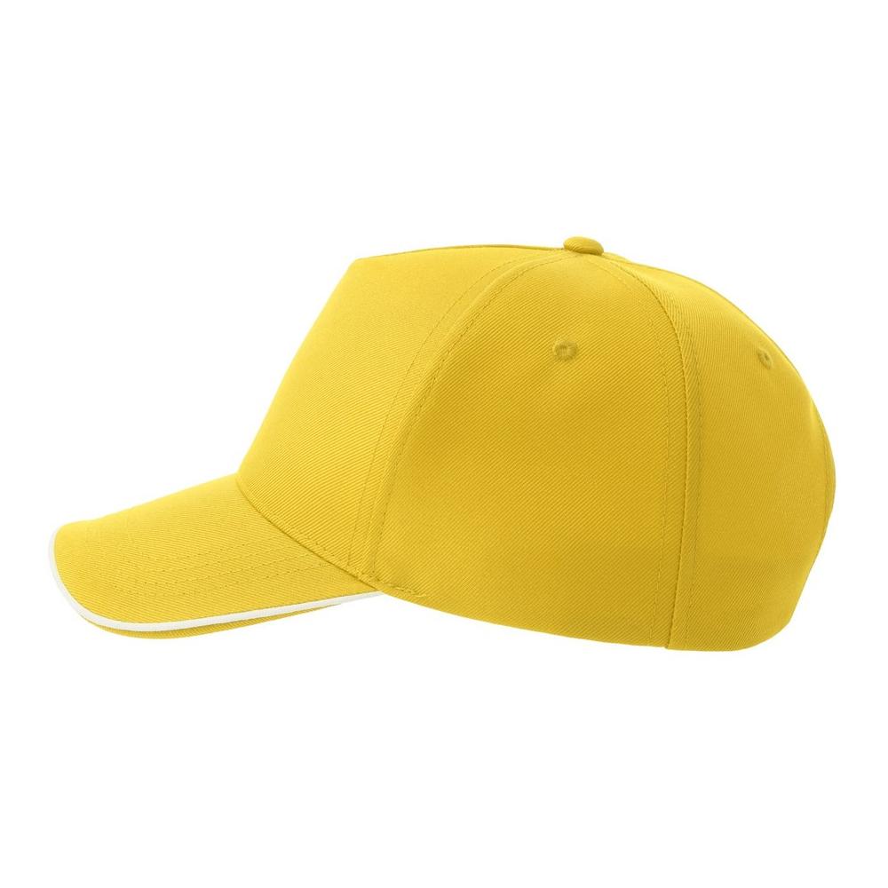 Atlantis Headwear Unisex Adult Recy Five Piping 5 Panel Recycled Structured Baseball Cap
