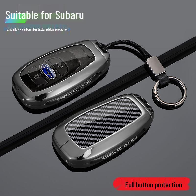 Metal Key Case for Subaru XV, Outback, Forester, BRZ, and Legacy - Car Protection Shell
