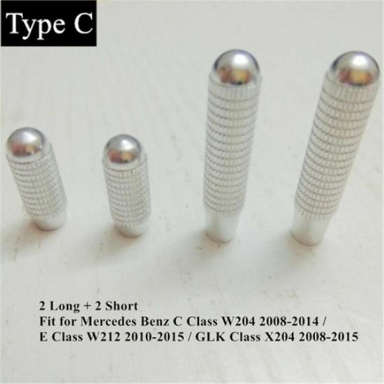 4pcs Aluminum alloy Car Inner Door Lock Pin Knob For Benz E Class W212 2010-2015