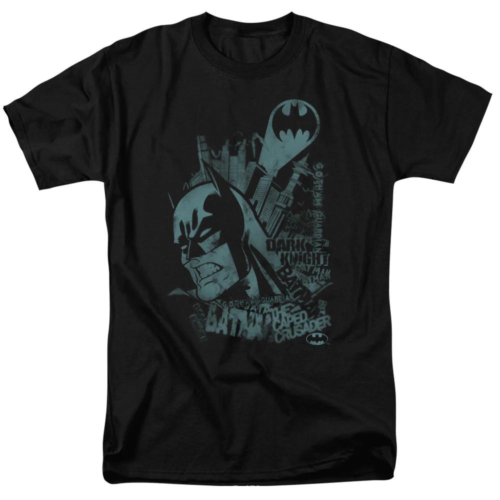 Мужская футболка Batman Gritted Teeth черная, официально лицензированная XL