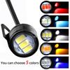 2x 18mm Adlerauge Spiegelblinker Tagfahrlicht Auto Motorrad LED-Birne Blinker Rückfahrlicht Bremslicht Kofferraumlicht Tageslicht Wasserdicht
